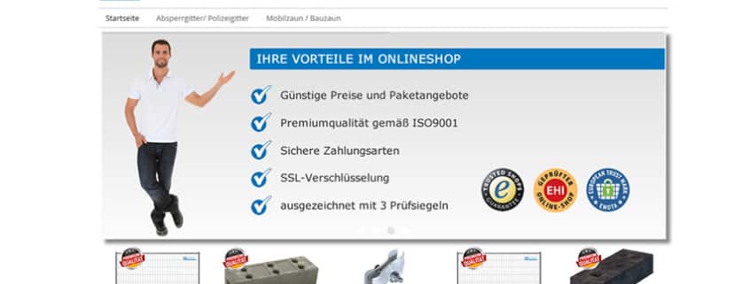 meilensteine bauzaunshop absperren24