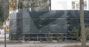 schallschutzmatte bauzaun becks absperrtechnik 4m