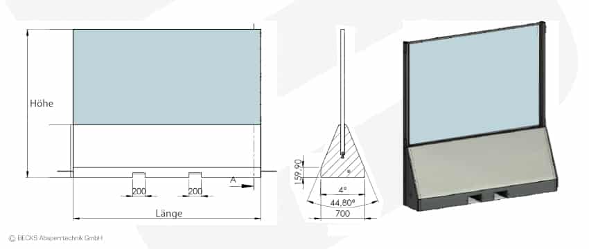 Publifor mit Polycarbonat BECKS Absperrtechnik GmbH