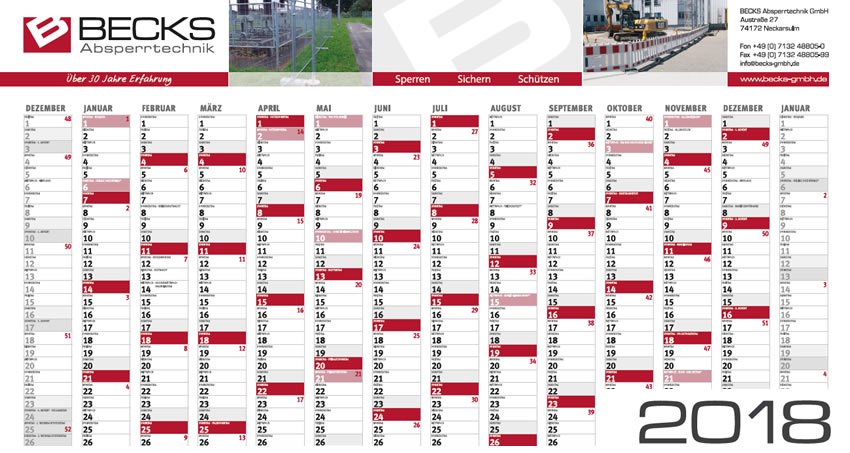 becks-absperrtechnik-wandkalender-2018